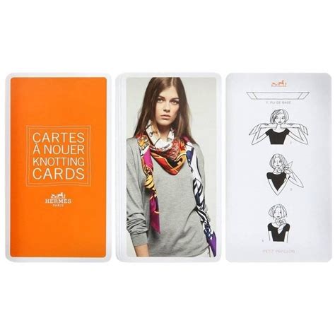 hermes scarf pattern el|Hermes knotting cards.